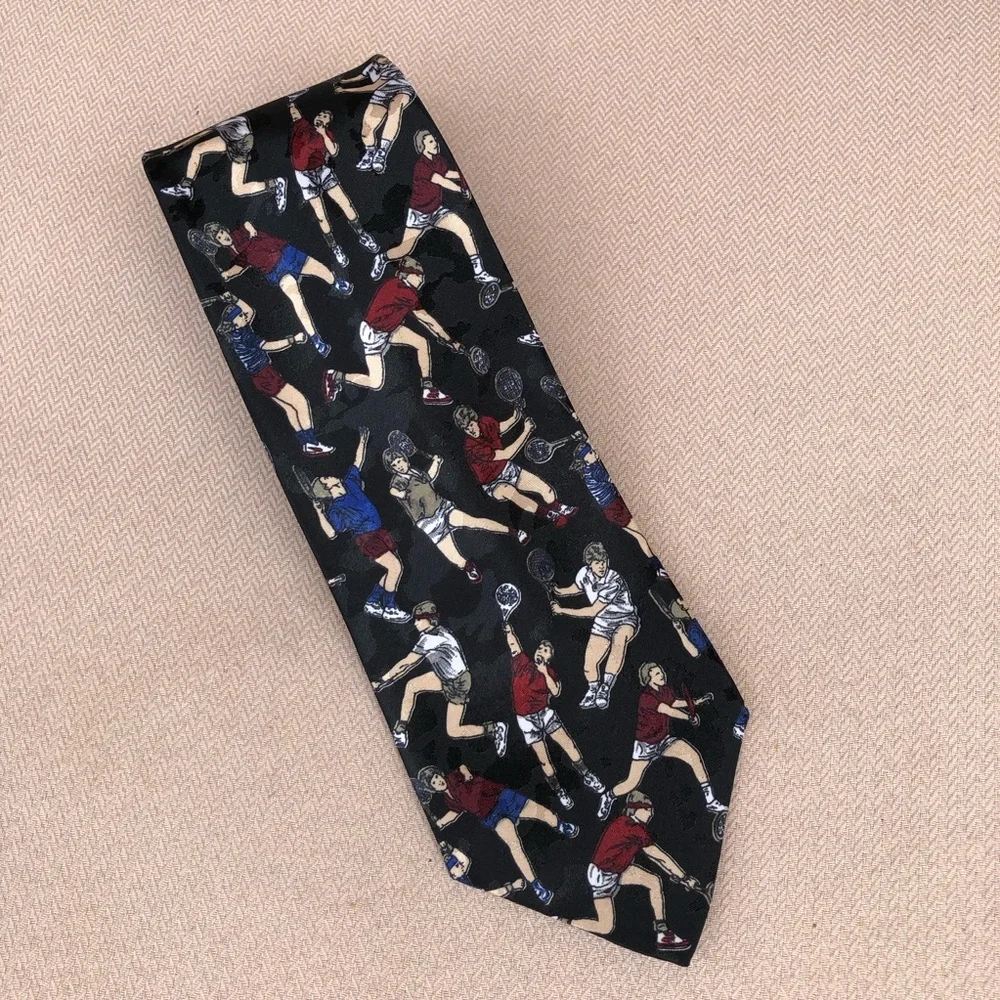 Concerto Vintage Made in USA Mens  Black Tie‎ Tennis Players